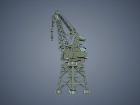 Port Crane 3Dモデル