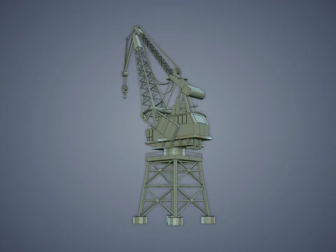 Port Crane 3D Model