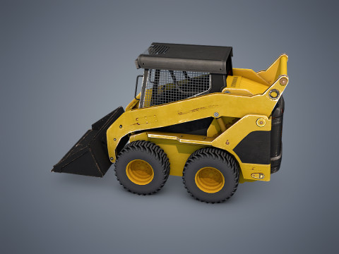 Skid-Steer Loader 3Dモデル