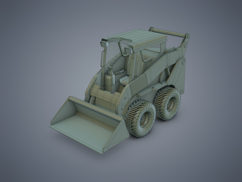 Skid-Steer Loader 3Dモデル