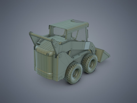 Skid-Steer Loader 3Dモデル
