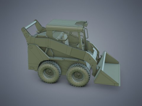 Skid-Steer Loader 3Dモデル