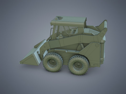 Skid-Steer Loader 3Dモデル
