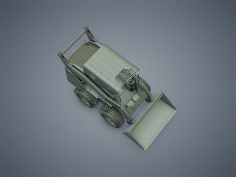Skid-Steer Loader 3Dモデル