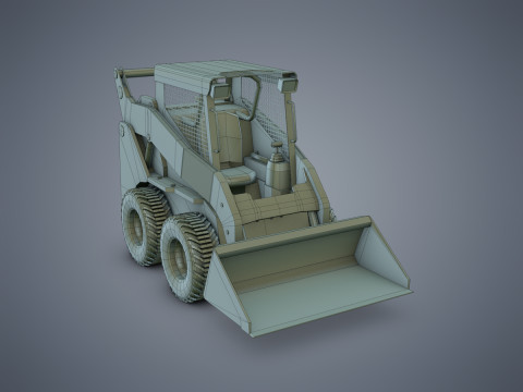 Skid-Steer Loader 3Dモデル