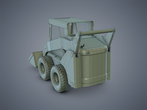 Skid-Steer Loader 3Dモデル