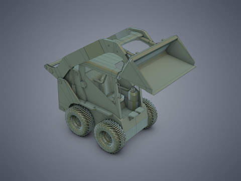Skid-Steer Loader 3Dモデル