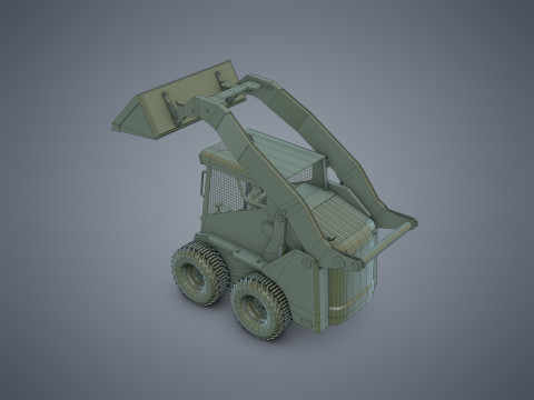 Skid-Steer Loader 3Dモデル