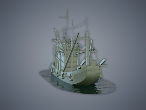 Thai Fishing boat 3D Модель