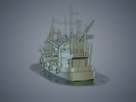 Thai Fishing boat 3D Модель