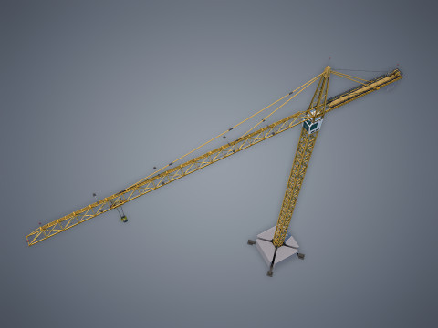 Tower Crane 3D मॉडल