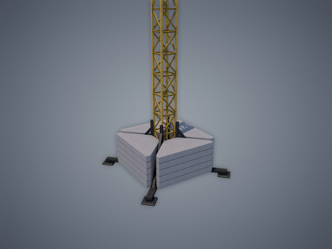 Tower Crane 3D मॉडल