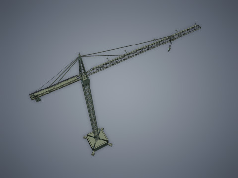 Tower Crane 3D मॉडल