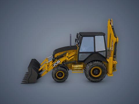 JCB Loader Backhoe Modèle 3D