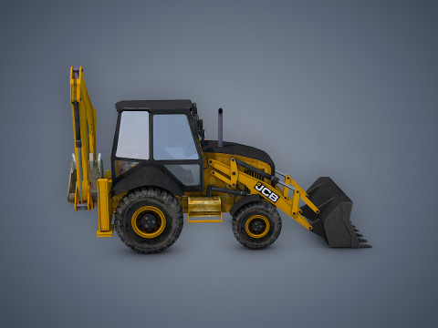 JCB Loader Backhoe Modèle 3D