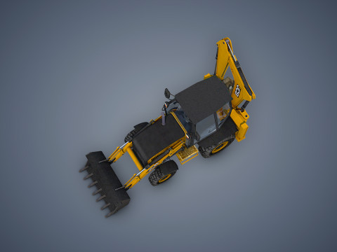 JCB Loader Backhoe Modèle 3D
