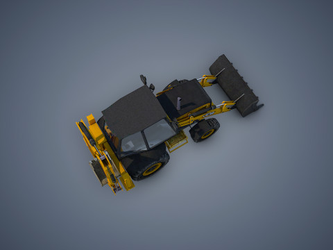 JCB Loader Backhoe Modèle 3D