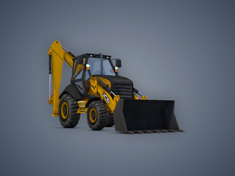 JCB Loader Backhoe Modèle 3D