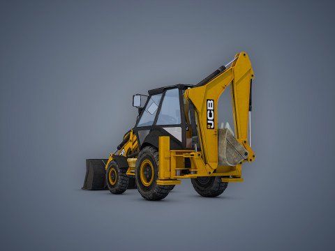 JCB Loader Backhoe Modèle 3D