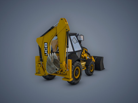 JCB Loader Backhoe Modèle 3D
