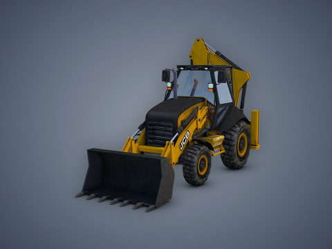 JCB Loader Backhoe Modèle 3D