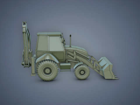 JCB Loader Backhoe Modèle 3D