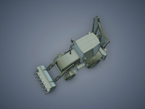 JCB Loader Backhoe Modèle 3D