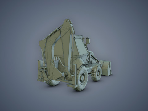 JCB Loader Backhoe Modèle 3D