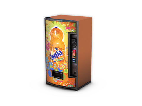 Vending Machine Fanta 3D Model