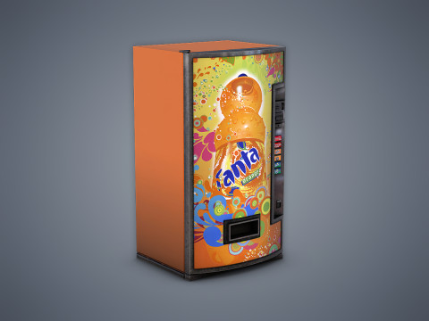 Vending Machine Fanta 3D Модель