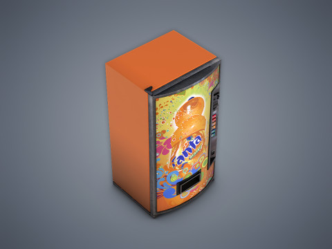 Vending Machine Fanta 3D Модель