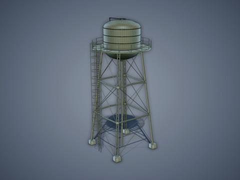 Water Tower 3D Модель