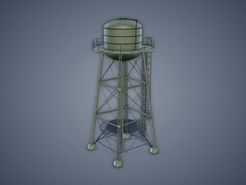 Water Tower 3D Модель