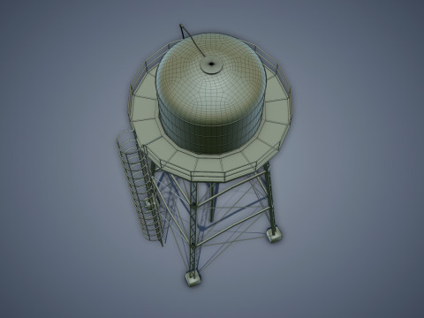 Water Tower 3D Модель