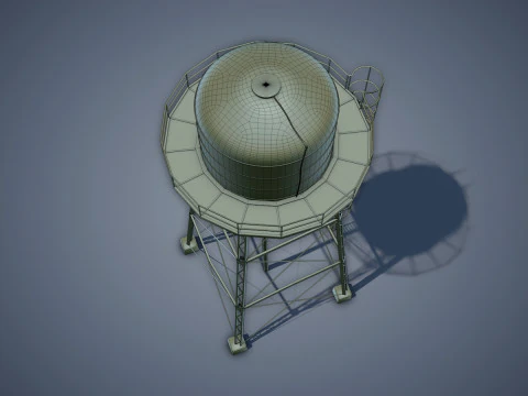 Torre dell'acqua Modello 3D