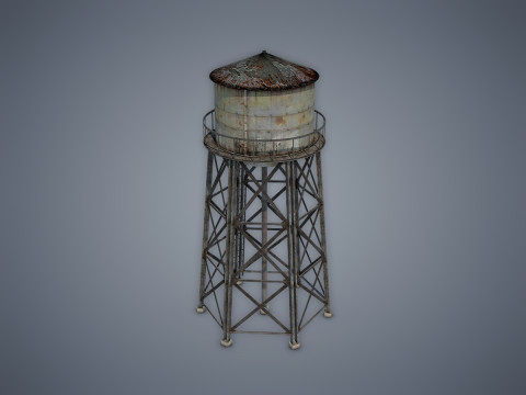 Water tower Modelo 3D
