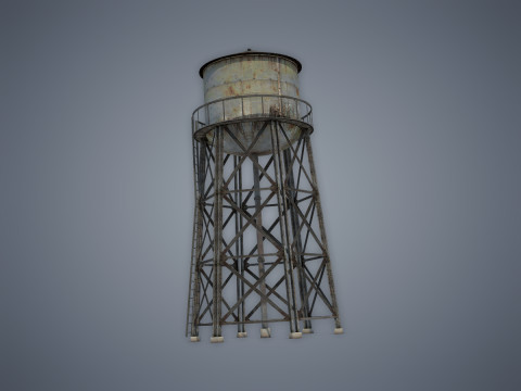 Water tower Modelo 3D