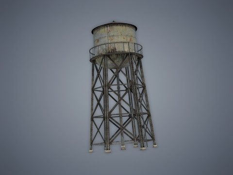 Water tower Modelo 3D