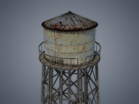 Water tower Modelo 3D