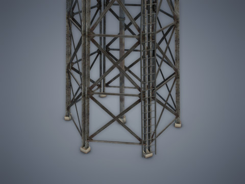 Water tower Modelo 3D