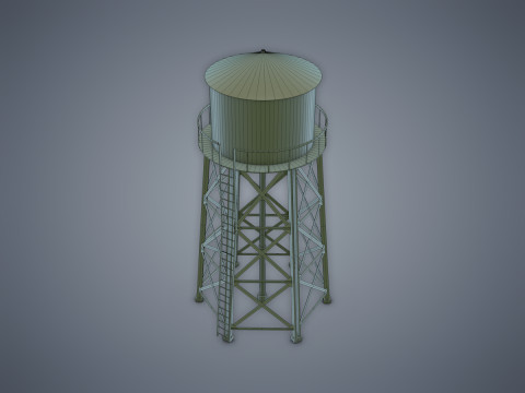 Water tower Modelo 3D