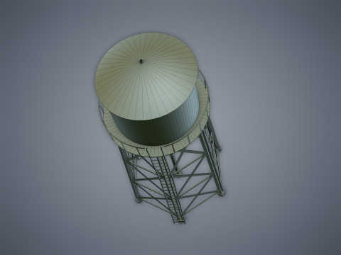 Water tower Modelo 3D