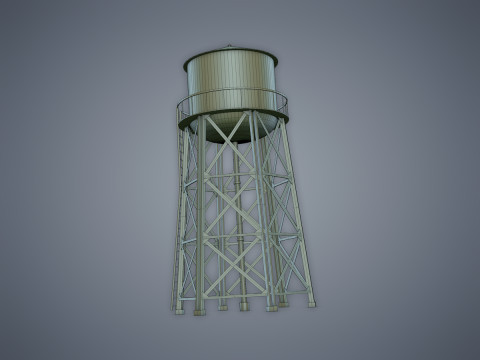 Water tower Modelo 3D