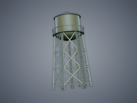 Water tower Modelo 3D