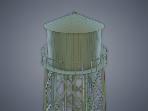 Water tower Modelo 3D