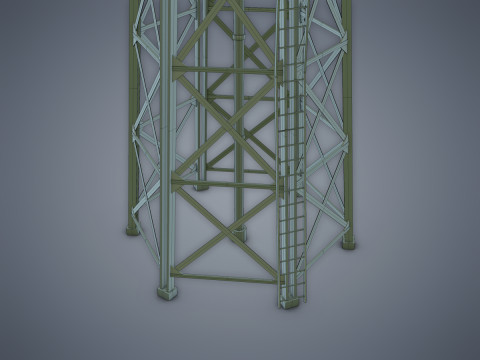 Water tower Modelo 3D