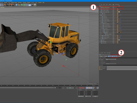 Wheel Loader Rigged Modèle 3D