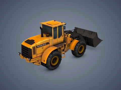 Wheel Loader Rigged 3D Model