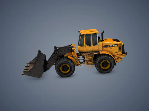 Wheel Loader Rigged 3D Model