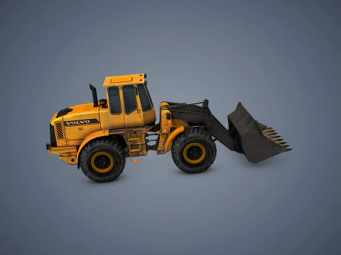 Wheel Loader Rigged 3D Model